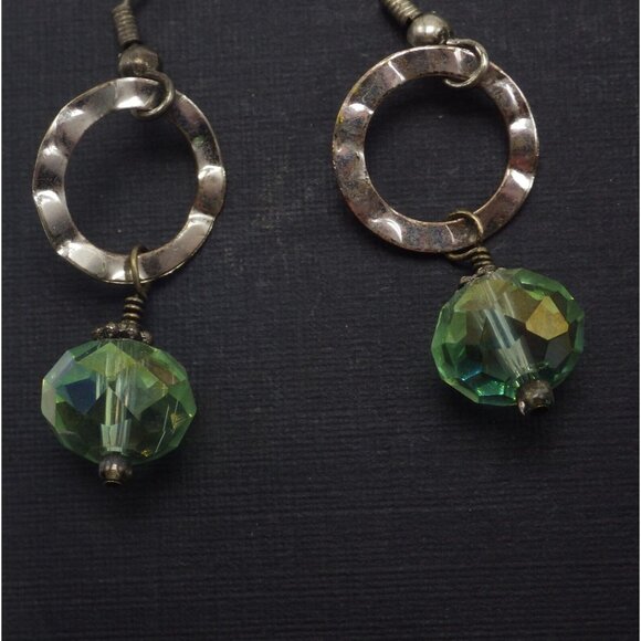 Heart Shaped Crystal  Drop Dangle Earrings Pair with 3rd Statement Women Bride - Picture 2 of 5